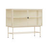 SIDEBOARD, Ekru - Weiß, Metall (43/90/110cm) - Oviala