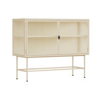 SIDEBOARD, Ekru - Weiß, Metall (43/90/110cm) - Oviala