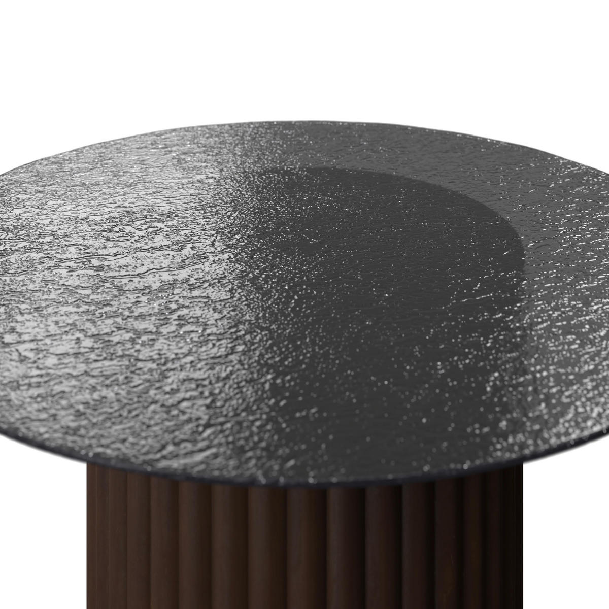 COUCHTISCH Zelia Schwarz MDF rund - Schwarz, Holz (80/80/45cm) - Bessagi Home