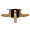 CHRISTBAUMSTÄNDER Holzoptik 62 cm 2,2 l - Schwarz, Metall (62/16cm)