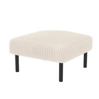 HOCKER Cord Beige - Beige, Textil/Metall (56/39/51cm) - WISHDOR