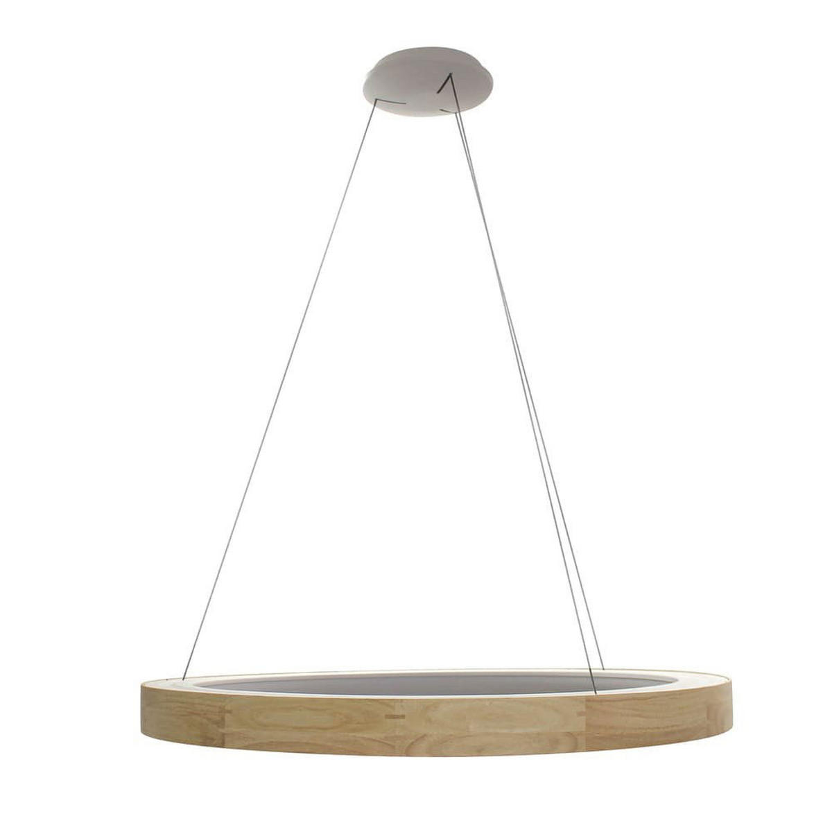 PENDELLEUCHTE 'Mad L1' - Beige, Holz (92/92/150cm) - KUNSTLOFT