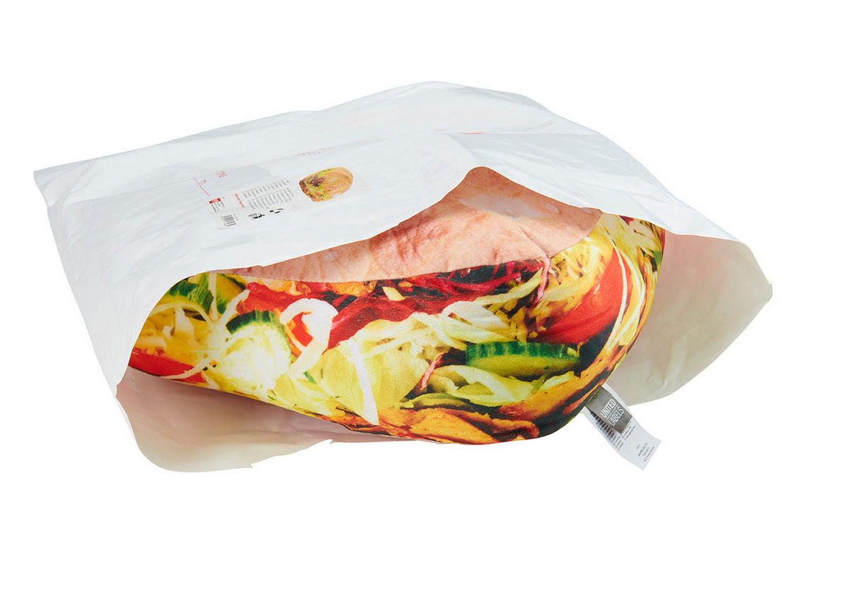 ZIERKISSEN Döner Kebab Dönertasche 40 x 30 cm - Multicolor, Textil (30/40/10cm) - United Labels