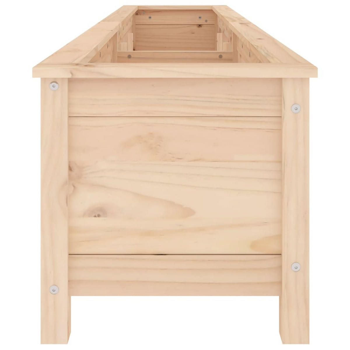 HOCHBEET 199,5x40x39 cm Massivholz Kiefer - Braun, Holz (40/39/199.5cm) - furnicato