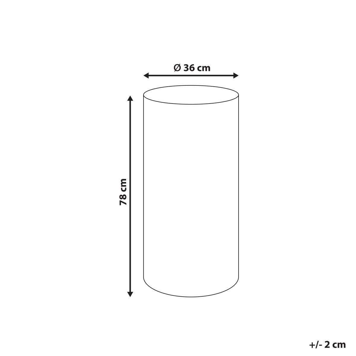 LED-LAMPE Weiß Piedra - Weiß, Kunststoff (36/36/78cm) - Beliani