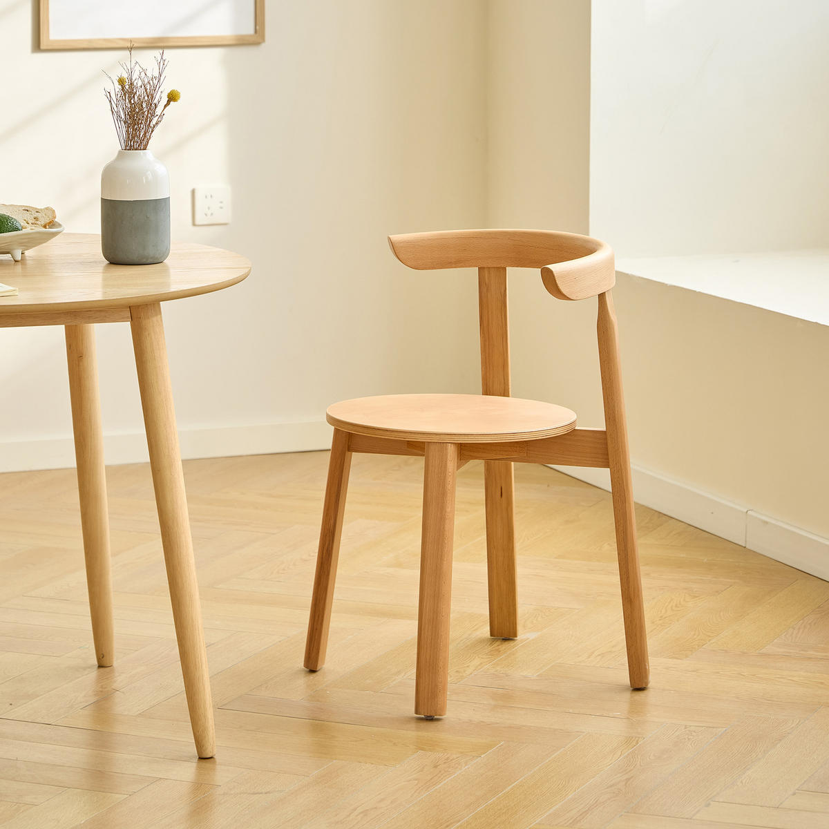 STUHL 2er-Set Holz Braun - Braun, Holz (51/75/49cm) - Nordlys
