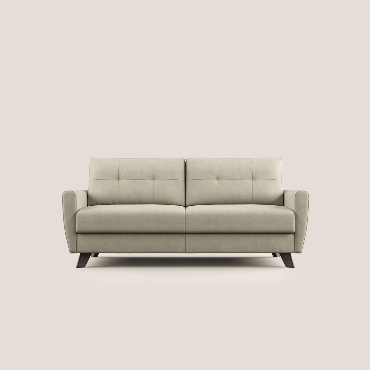 SCHLAFSOFA Callisto - Creme, Textil (208/97/96cm) - Divani.store