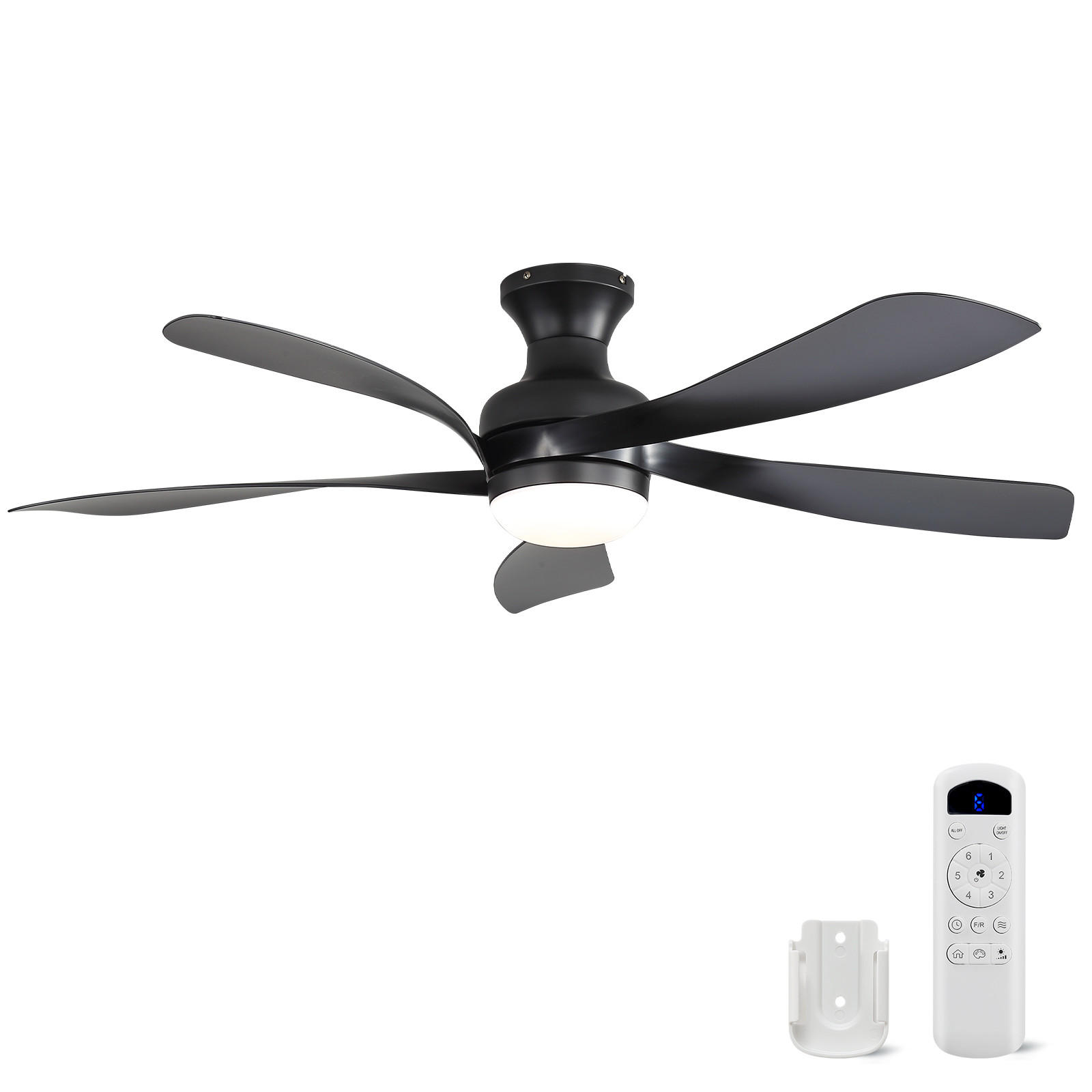Casiva Deckenventilator Schwarz 132x30.5x132 cm