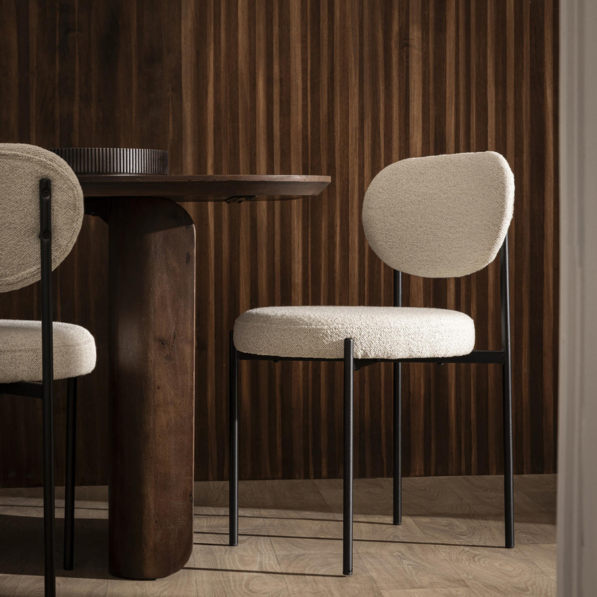 DESIGN-STUHL - Ecru - 2er-Set - Ecru, Textil (49/82/55cm) - Drawer