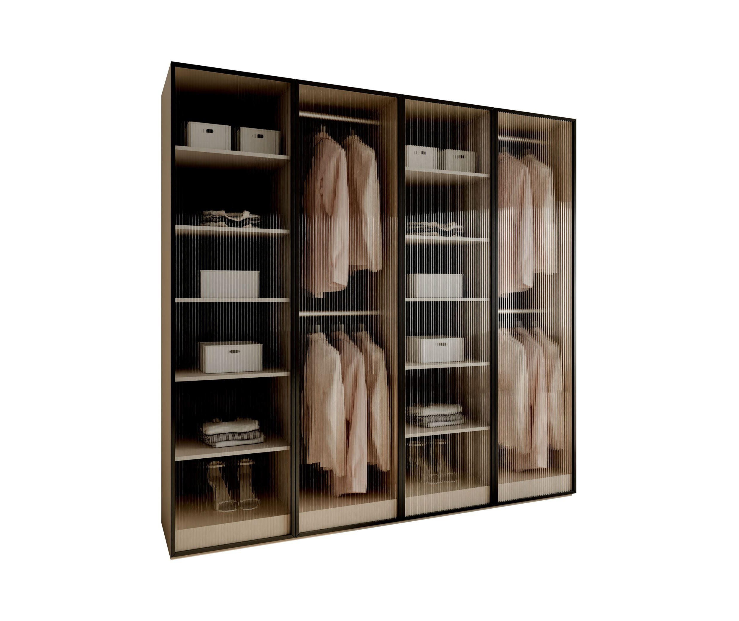 Lookway Kleiderschrank Kaschmir, Transparent 202x200x49 cm