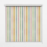 VNÚTORNÁ roleta - okenná roleta - roleta - 100x100 cm - Farebné zvislé pruhy - žltá, plast (100/100/0.5cm) - TULUP