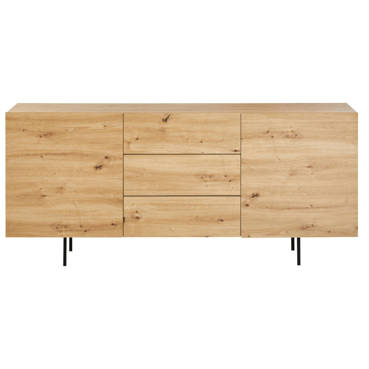 SIDEBOARD se 2 dveřmi Světle hnědý Kenora - hnědá, kompozitní dřevo (163/72/41cm) - Beliani