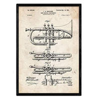 POSTER Trompete Patent A3 Rahmenlos - Klar, Papier (29.7/5/42cm) - Nacnic