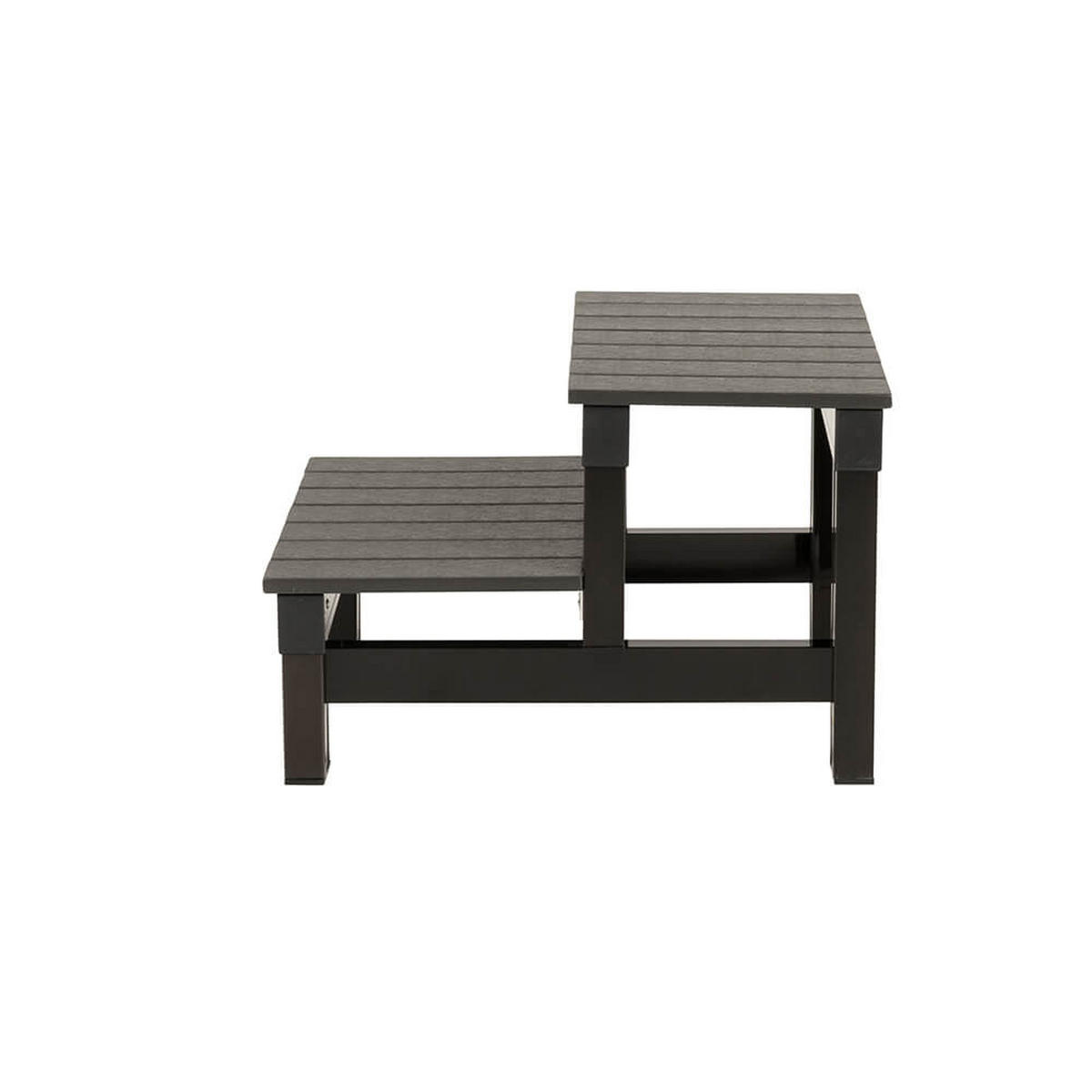 THERMOABDECKUNG und Treppe für MARBLE - Anthrazit, Kunststoff (62/40/54cm) - Home Deluxe
