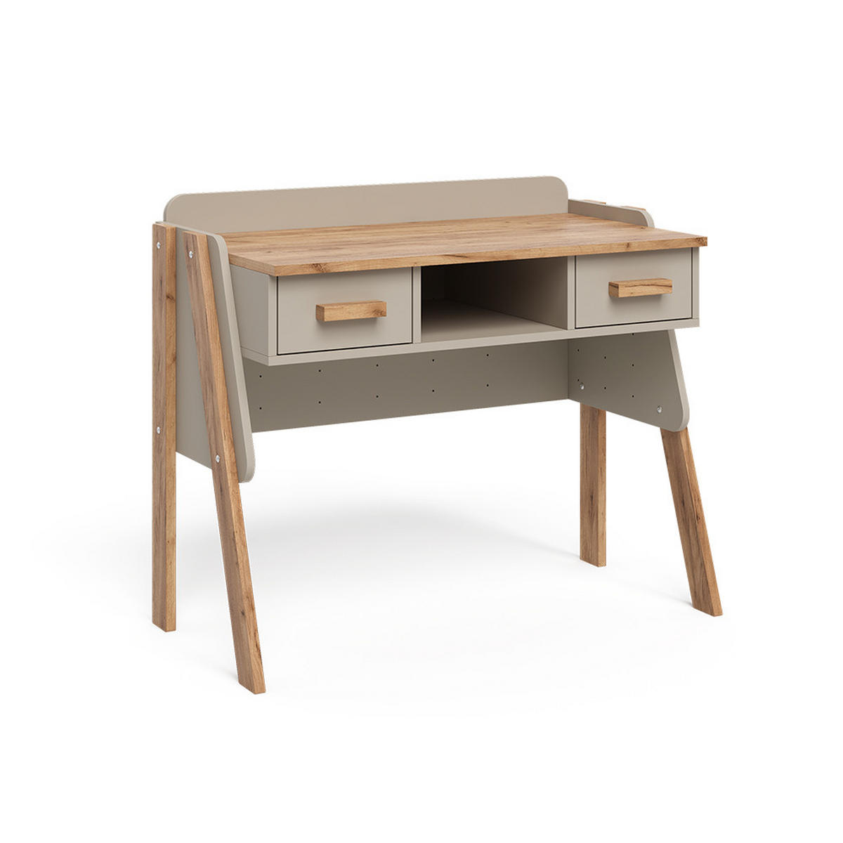 STŮL Malia Kašmír/Řemeselné - kašmírová/světle šedá, kompozitní dřevo (51/97/80cm) - VitaliSpa