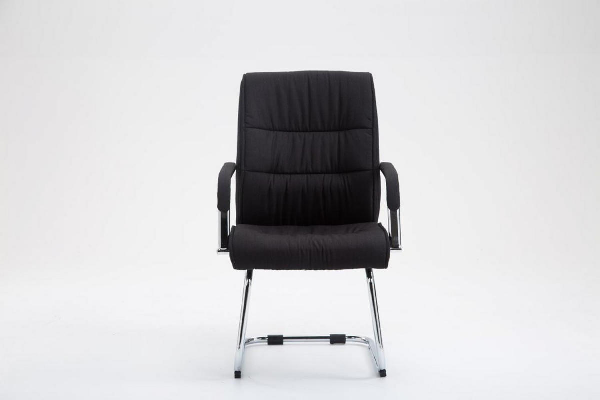 SCHWINGSTUHL Stoff schwarz - Chromfarben/Schwarz, Textil/Metall (58/100/66cm) - CLP