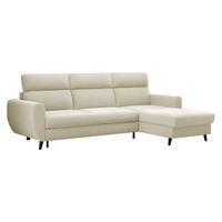 ECKSOFA Torro Mini, Seite: Rechts - Creme, Holz/Textil (258/168cm) - MIRJAN24
