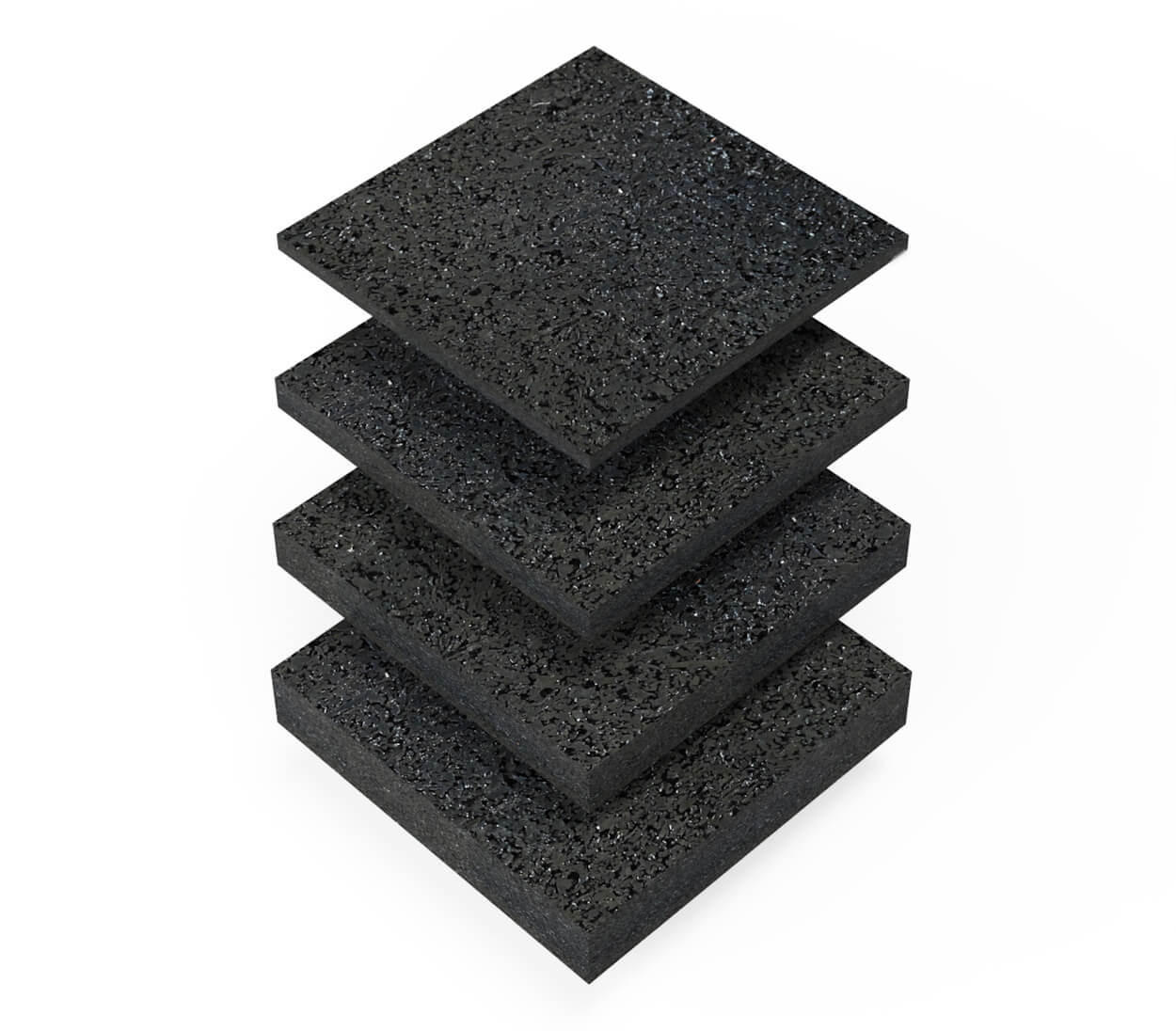TERRASSENPADS 90 x 90 x 20 mm 30 Stück - Schwarz, Kunststoff (9/2/9cm) - BAUHELD