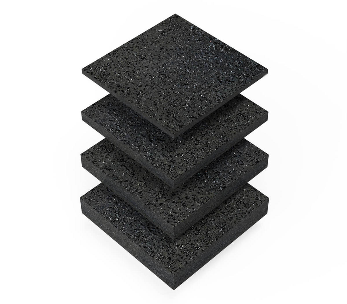 TERRASSENPADS 90 x 90 x 20 mm 30 Stück - Schwarz, Kunststoff (9/2/9cm) - BAUHELD