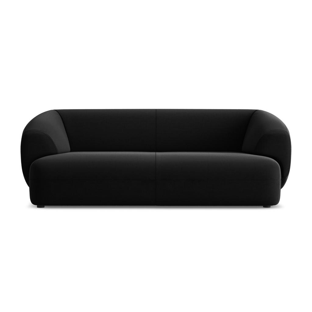 Thumbnail - Makamii 3-Sitzer, Schwarz, Textil, Füllung: Schaumstoff, 212x81x98 cm, Made in EU, Wohnzimmer, Sofas & Couches, Sofas, 3...