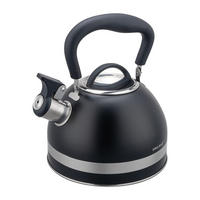 WASSERKESSEL Schwarz 22/18/23 cm KH1858 - Schwarz, Metall (22cm) - Kinghoff 