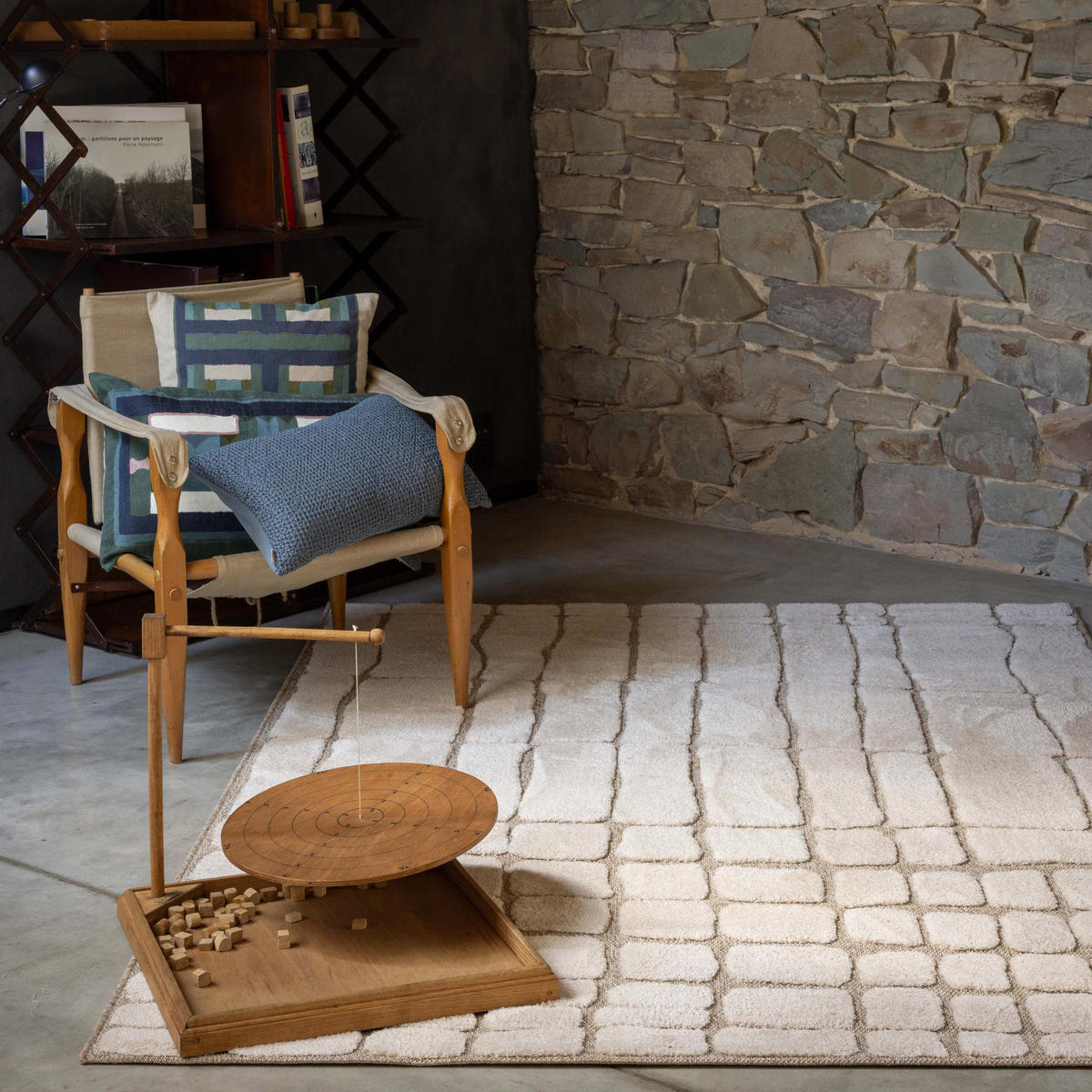 RECYCELTES KISSEN Maia bleigrau 30 x 50 cm - Grau, Textil (30/50cm) - Vivaraise