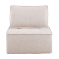 SESSEL 81/81/81 cm Beige aus Sperrholz mit modularem Design - Beige, Holzwerkstoff (81/81/81cm) - OKMYHOME