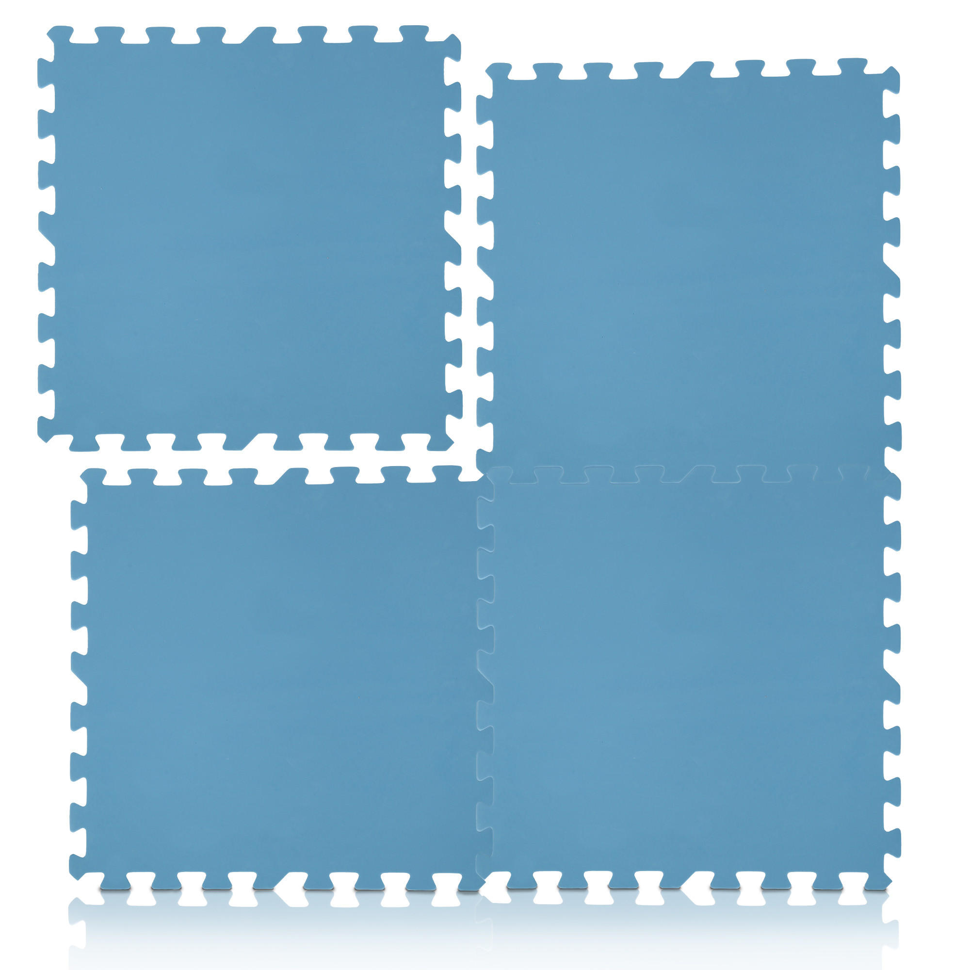 BODENSCHUTZMATTE für Pool Blau 50x50cm (16 Stück - 4m²) - Blau, Kunststoff (50/50cm) - Bestlivings