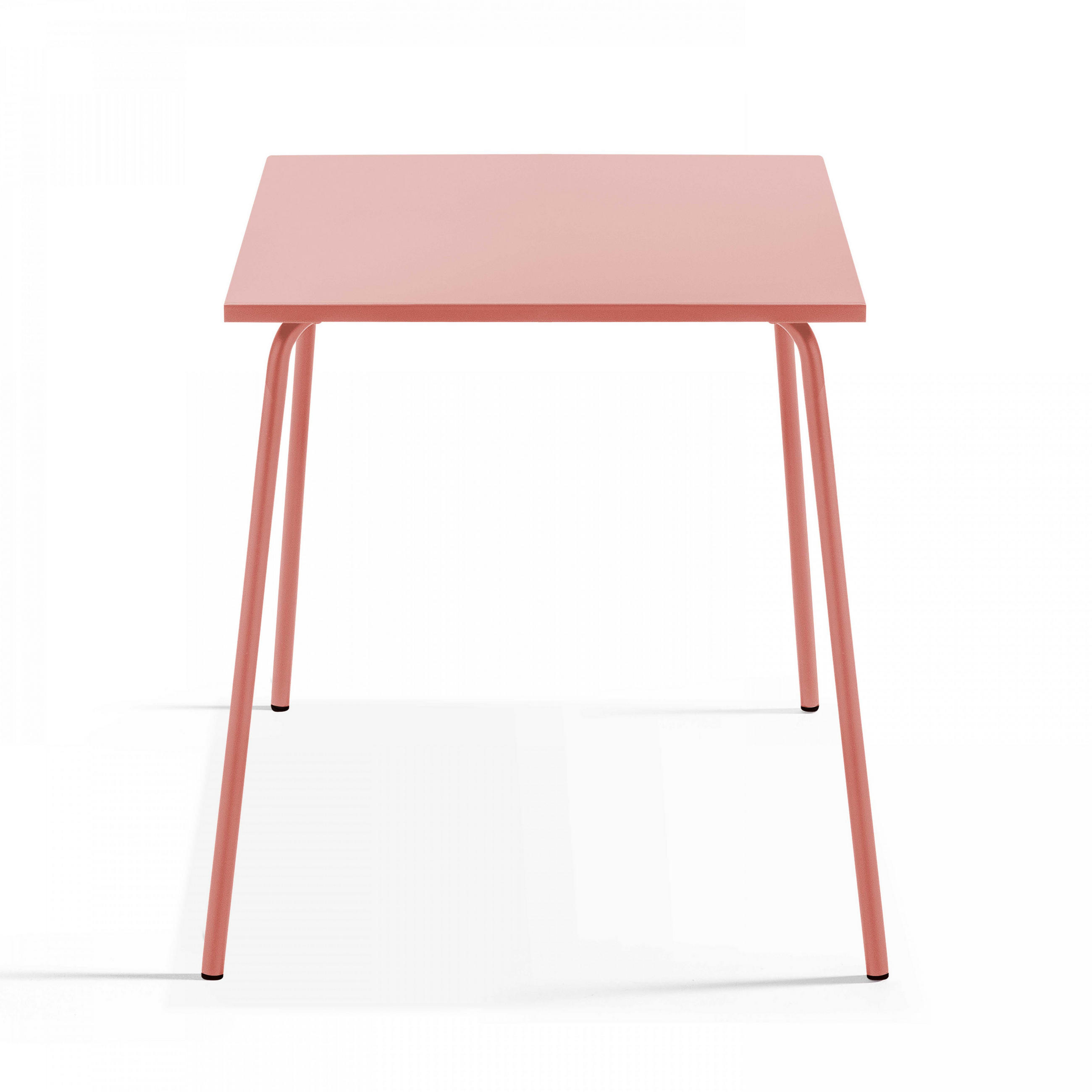 GARTENTISCH , Lehm - Pink, Metall (70/70/72cm) - Oviala