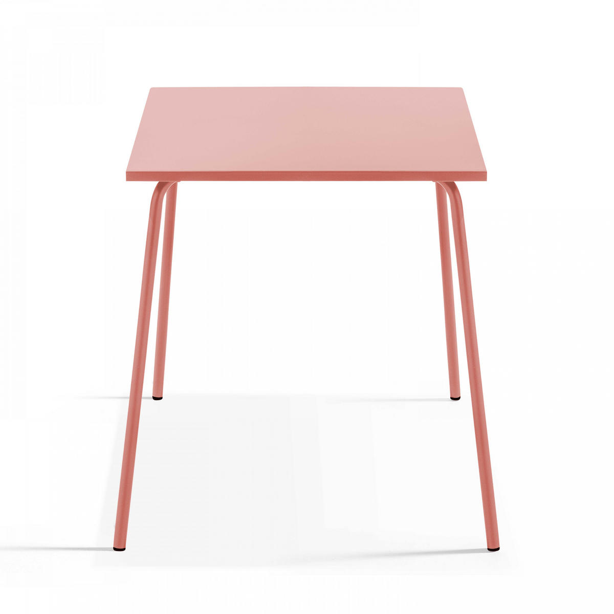 GARTENTISCH , Lehm - Pink, Metall (70/70/72cm) - Oviala
