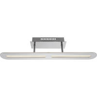 LED DECKENLEUCHTE FRIULI Silber Metall - Silberfarben, Metall (60/8/13cm) - Globo Lighting