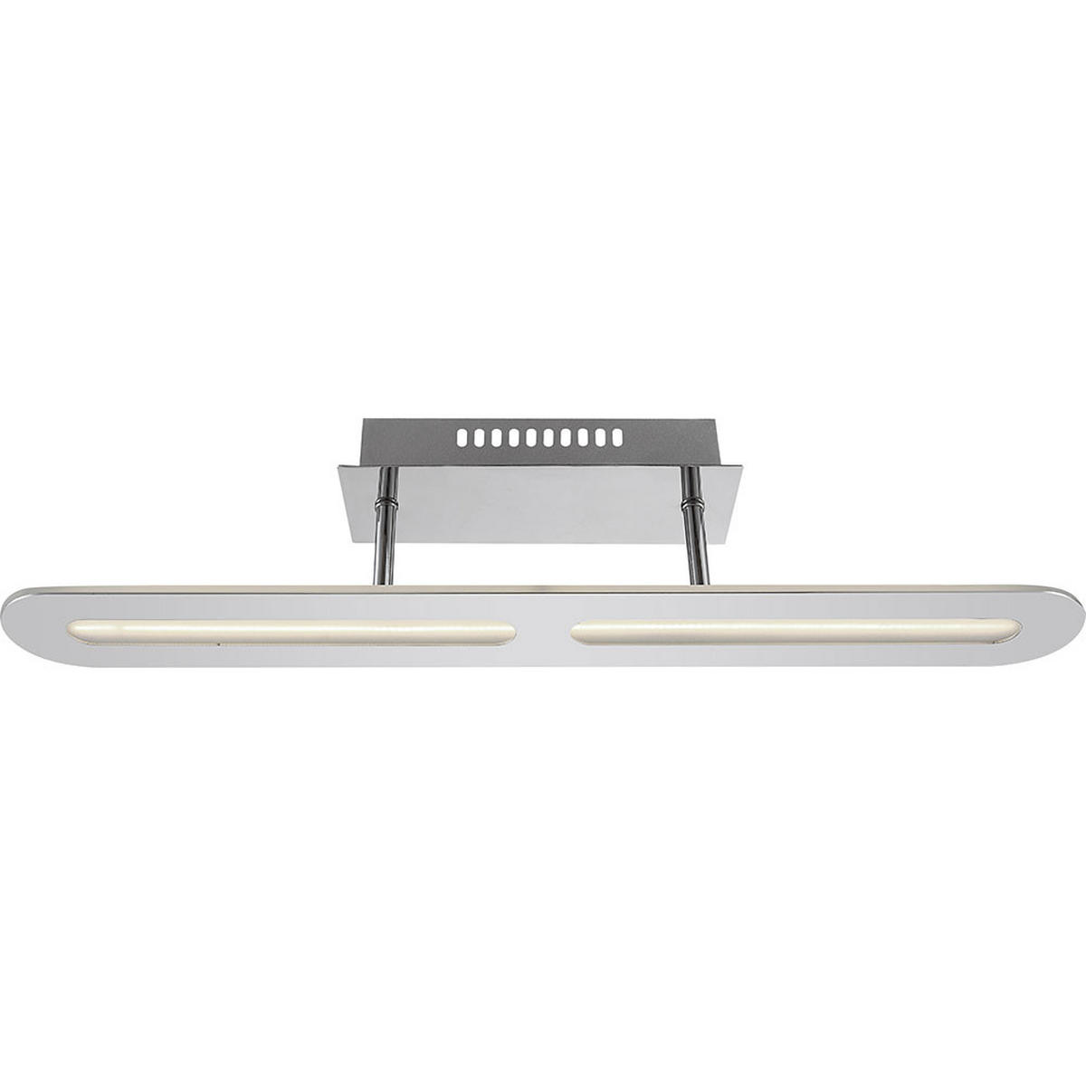 LED DECKENLEUCHTE FRIULI Silber Metall - Silberfarben, Metall (60/8/13cm) - Globo Lighting