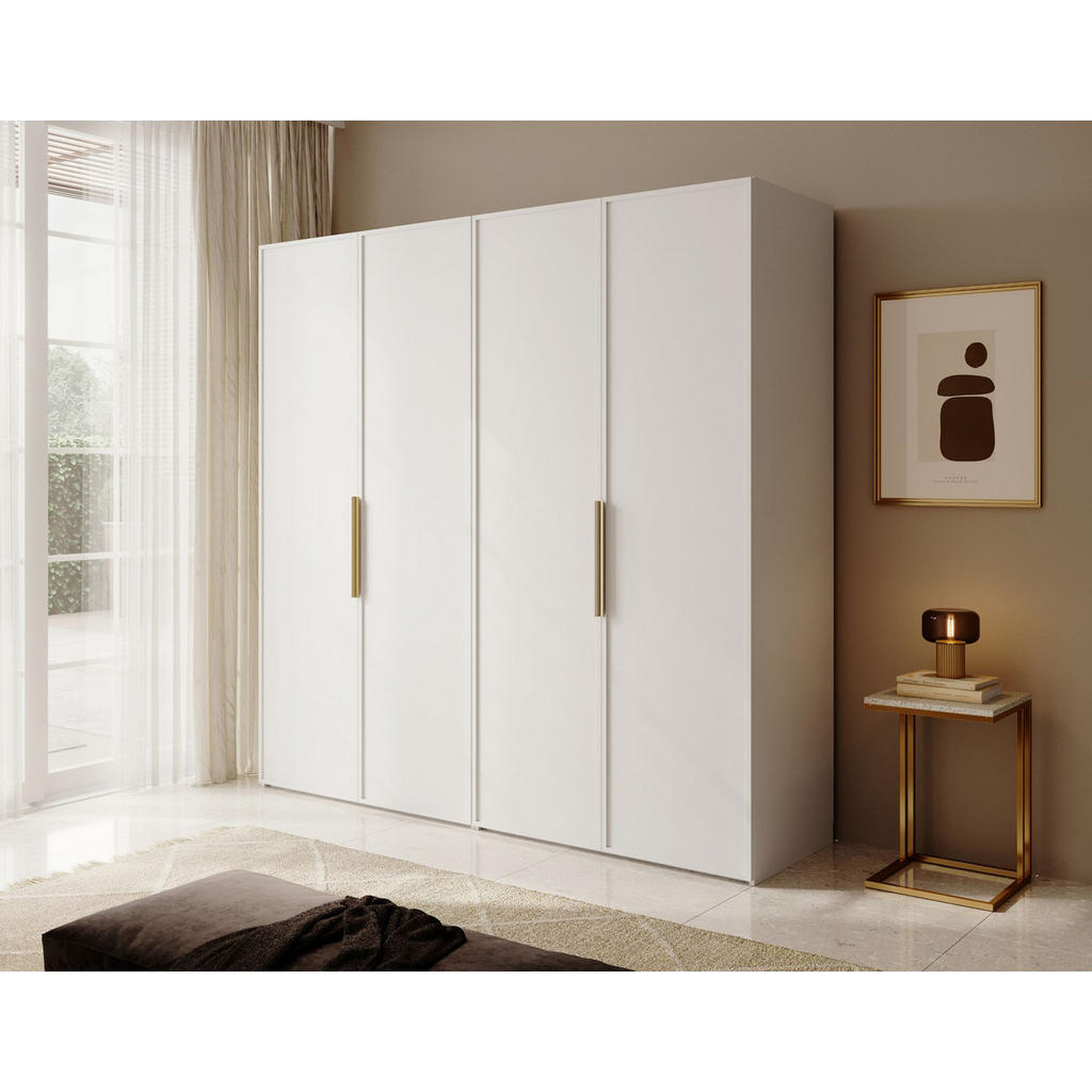 Thumbnail - Selsey Kleiderschrank, Weiß, Holzwerkstoff, 2 Fächer, Rechteckig, 200x200.5x57 cm, Schlafzimmer, Kleiderschränke, Drehtü...