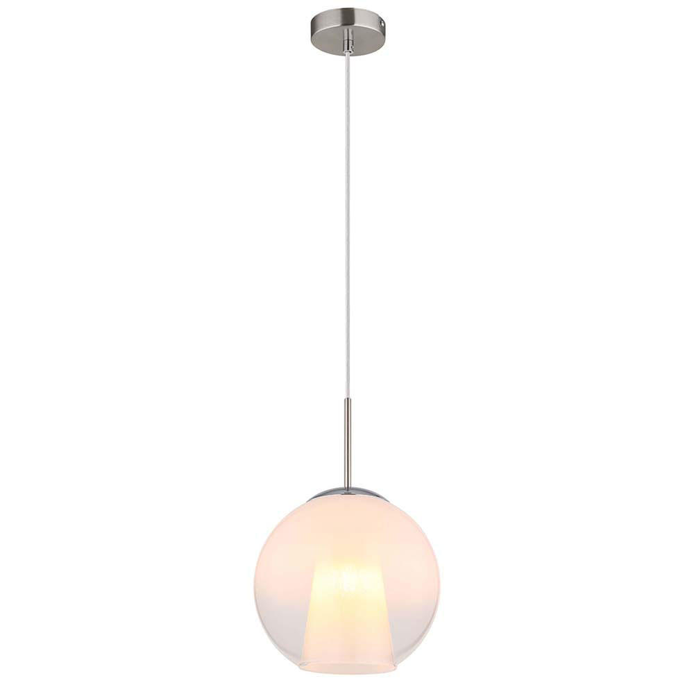 LED HÄNGELEUCHTE BARRY METALL GLAS KLAR - Klar, Glas (25/25/120cm) - Globo Lighting