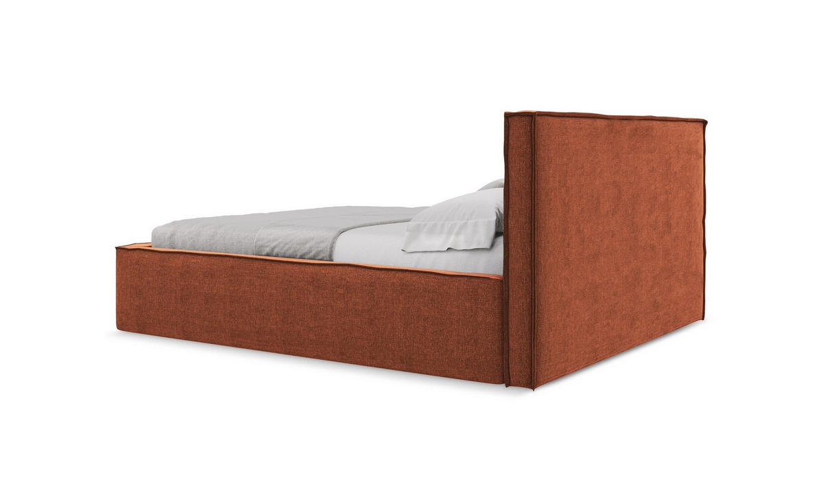 POLSTERBETT mit Bettkasten und Lattenrost 178x238 Grau - Dunkelgrau/Schwarz, Kunststoff/Textil (140/200cm) - Makamii