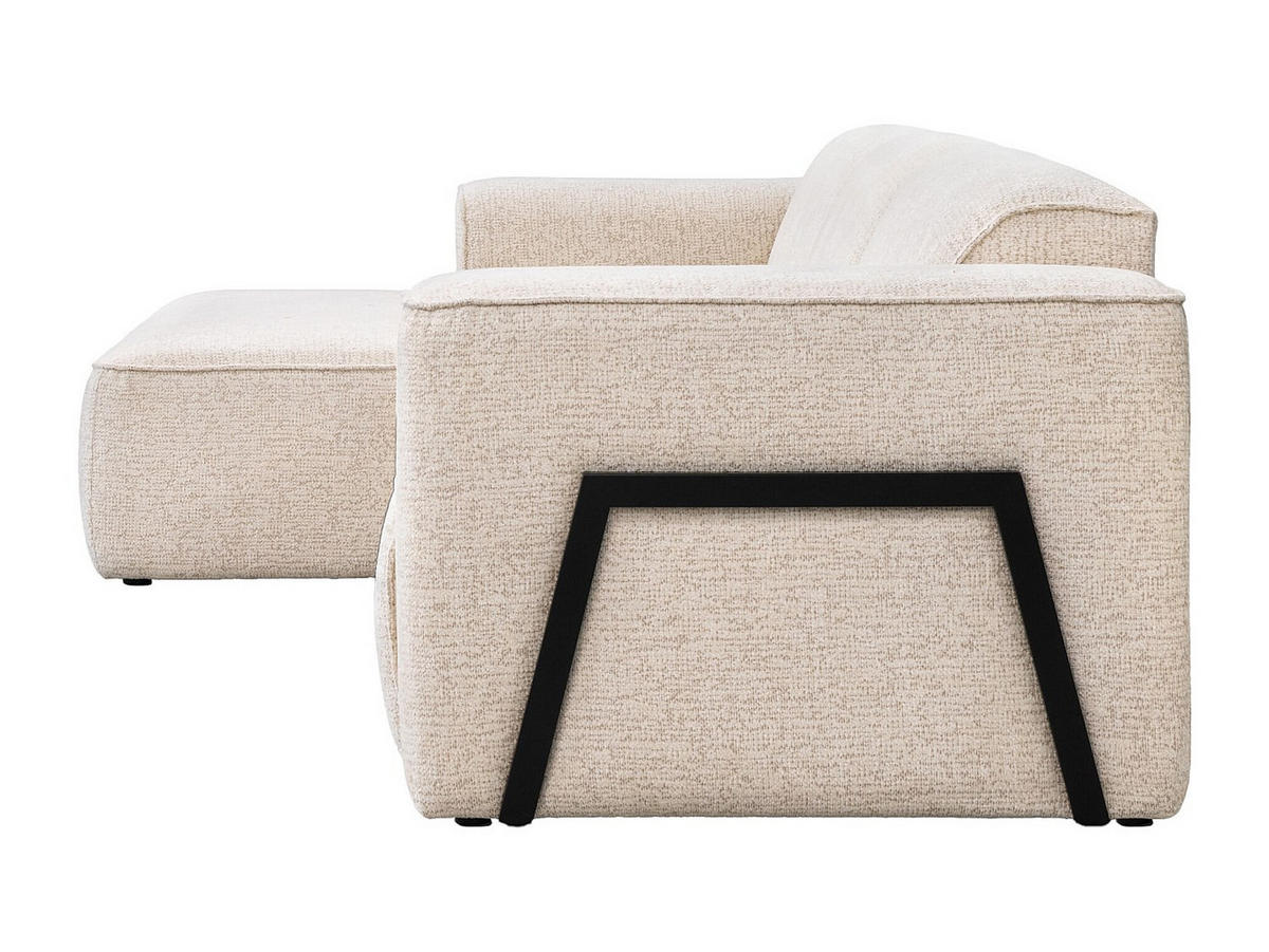 SOFA - 5 Personen - stoff - beige Tejami - Beige, Kunststoff/Textil (322/78/160cm) - Vente-Unique