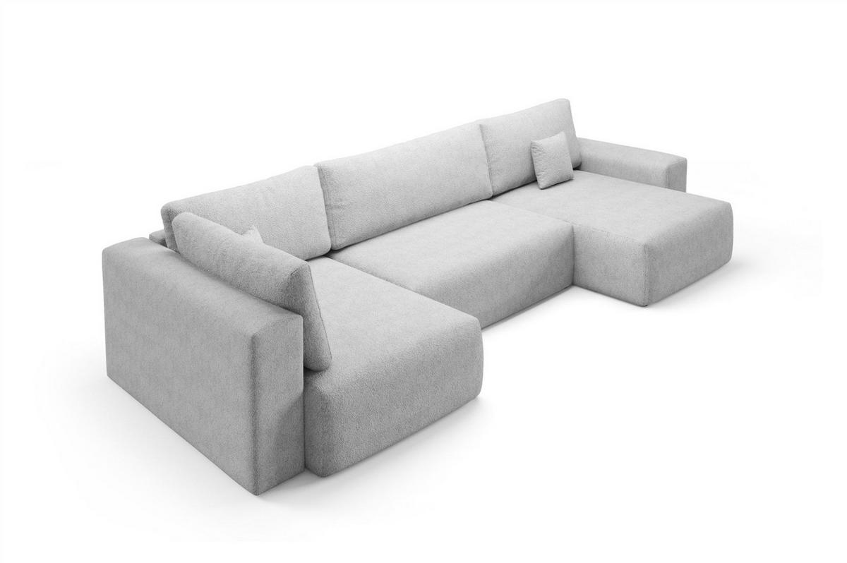 WOHNLANDSCHAFT Arona Xl - Dunkelgrau, Holzwerkstoff/Textil (397/70/148cm) - Fun Möbel