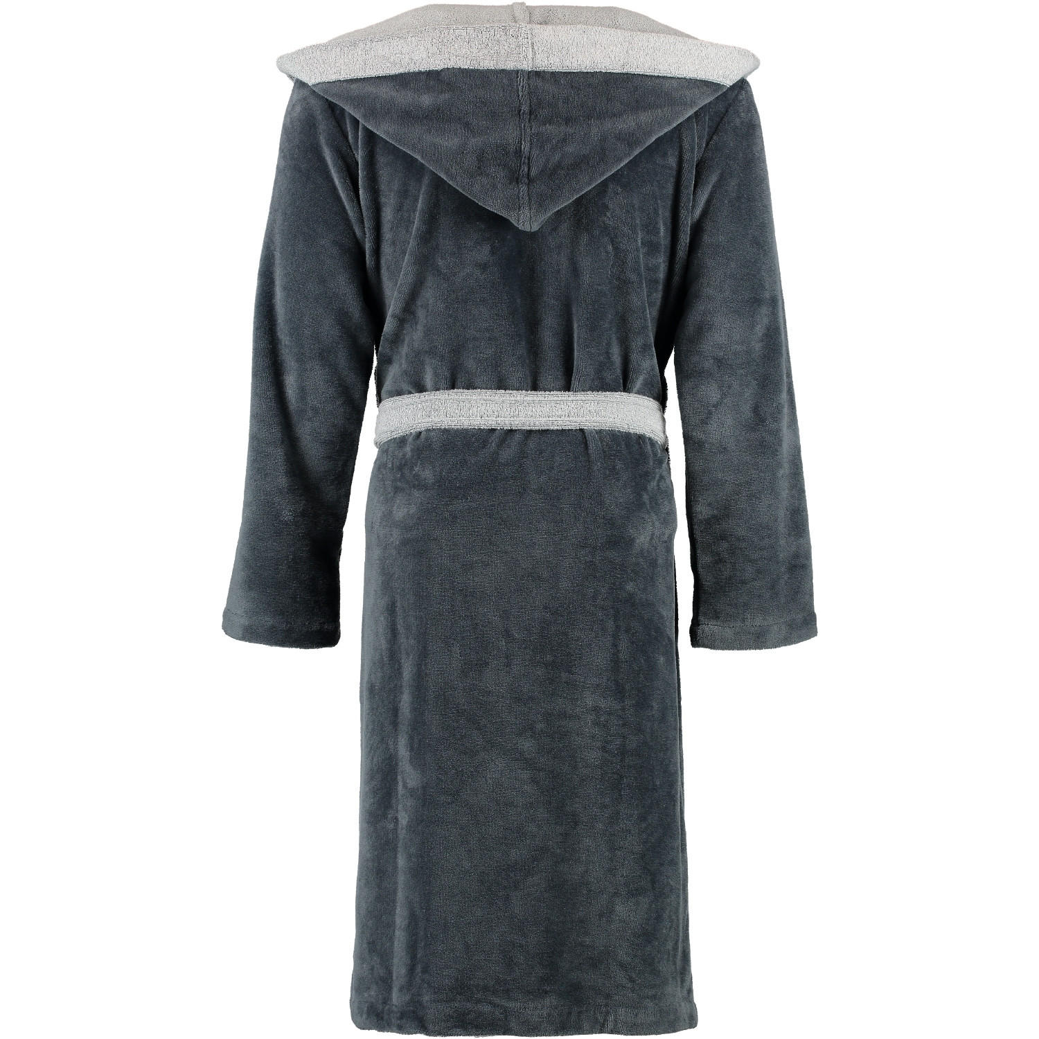 BADEMANTEL UNISEX KAPUZE POPPY FLANELL - 012 - Grau, Textil (XSnull) - Vossen