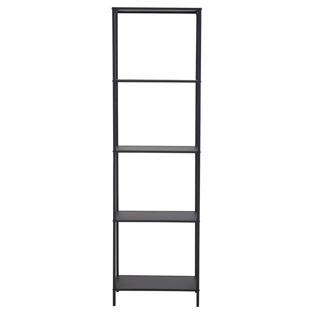 METALLREGAL CARPO Schwarz - Schwarz, Metall (51/175/30cm) - SVITA