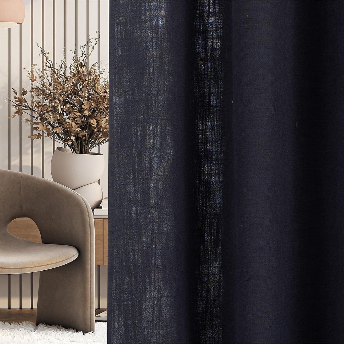 FERTIGVORHANG 140x280cm anthrazit - Anthrazit, Textil (140/280cm) - Dekoria