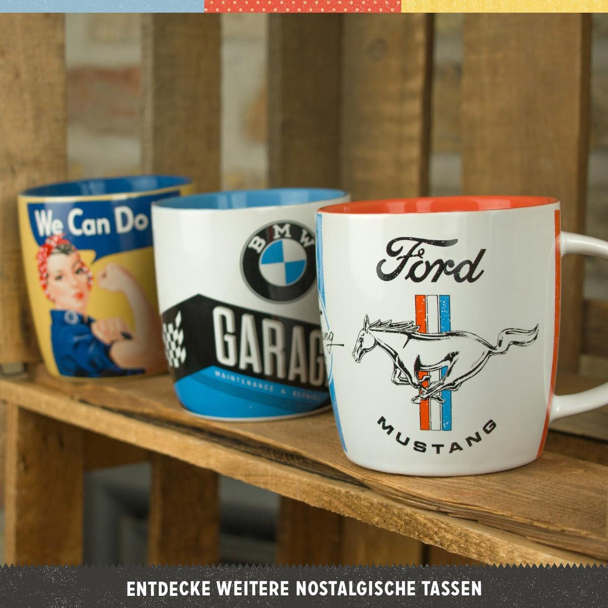 KAFFEETASSE 330 ml Kawasaki Service - Multicolor, Keramik (0.33L) - Nostalgic-Art