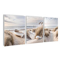 BILDBILDERSET 3er-Set 30x40 cm Meer Strand beige - Beige, Kunststoff (30/40cm) - artissimo