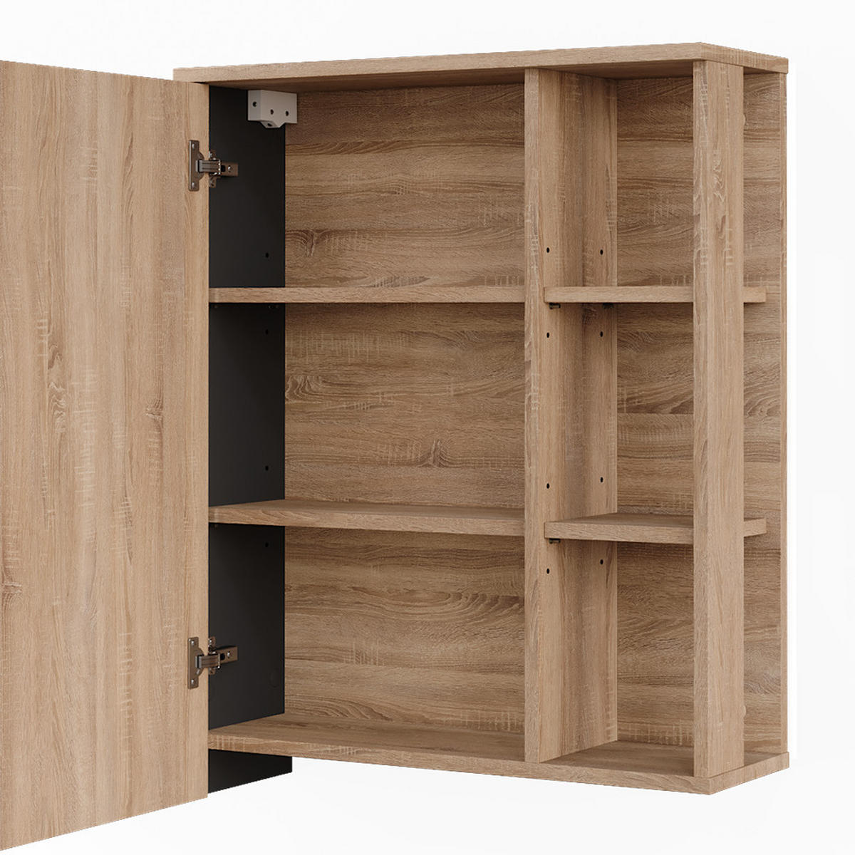 ZRCADLOVÁ SKŘÍŇKA Karen Sonoma/antracit - Sonoma dub/antracitová, kompozitní dřevo (60/75/20cm) - Vicco