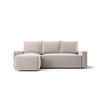 ECKSOFA mit Schlaffunktion SAVIO Poso 100 Links - Ecru, Textil (232/140cm) - Bedante