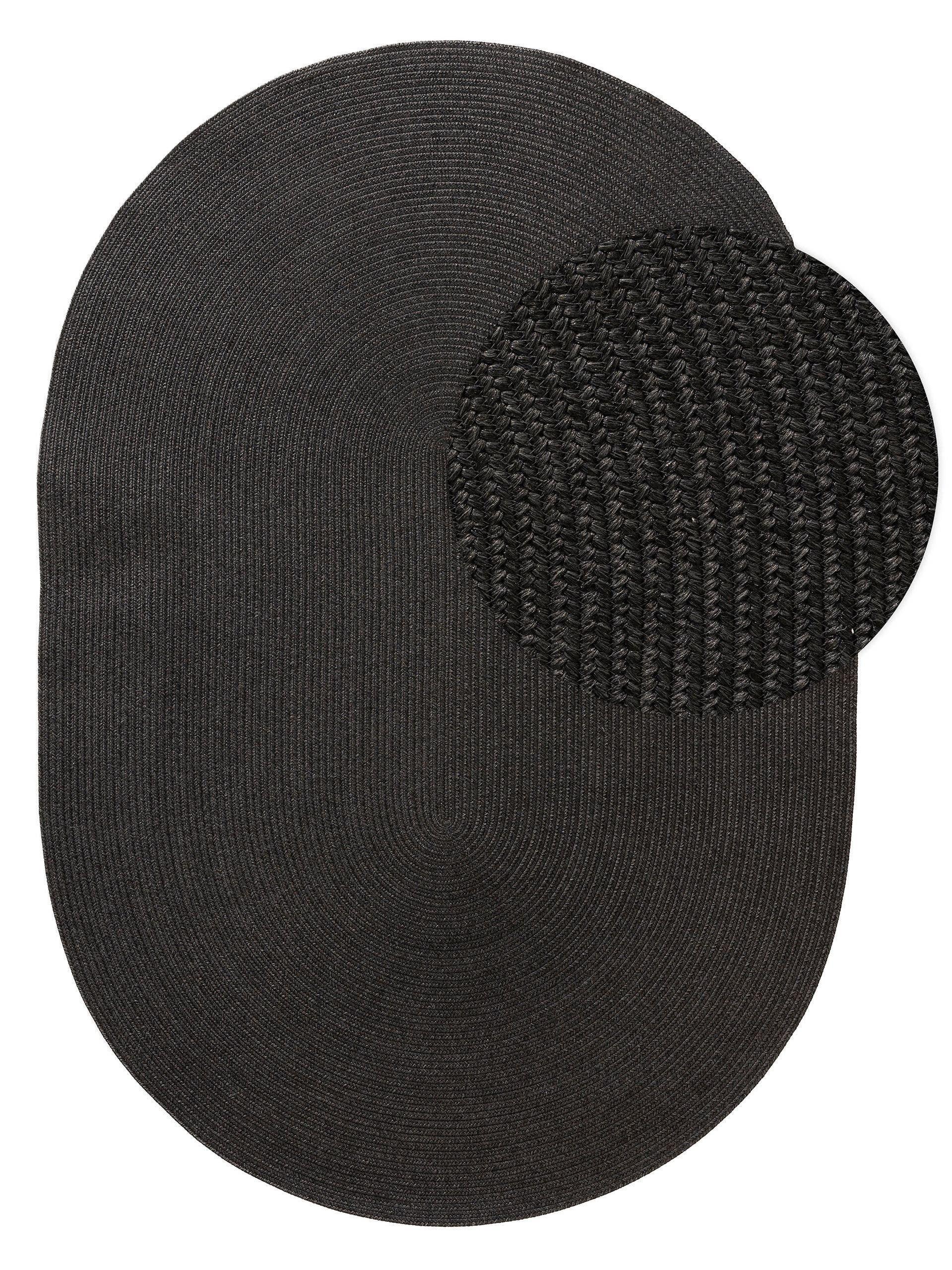 OUTDOORTEPPICH Nandi Schwarz 160x230 cm - Schwarz, Textil (160/230cm) - benuta Nest