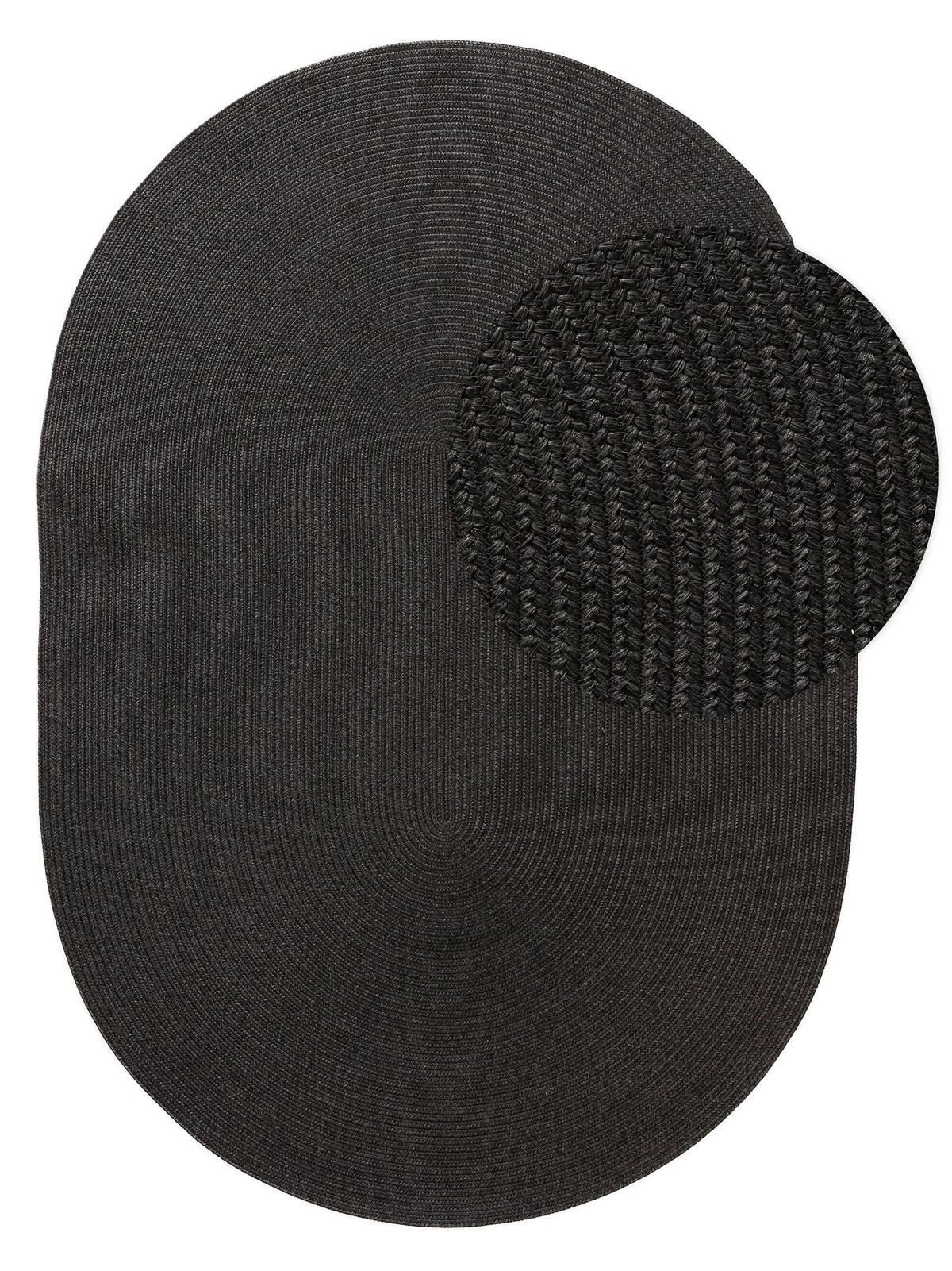 OUTDOORTEPPICH Nandi Schwarz 160x230 cm - Schwarz, Textil (160/230cm) - benuta Nest