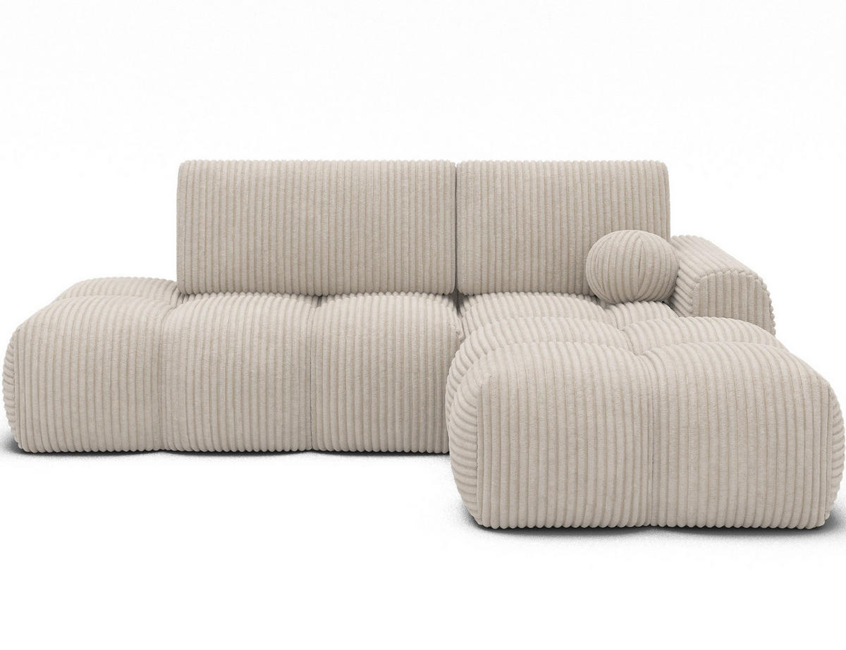ECKSOFA VITTARIO mit Schlaffunktion & Bettkasten – Modernes L-Sofa 227 cm, inklusive Kissen - Weiß, Kunststoff (227/95cm) - Wohnideebilder