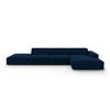 ECKSOFA rechts Jodie aus Samt königsblau 5 Sitzplätze - Blau, Textil (166/341cm) - Micadoni