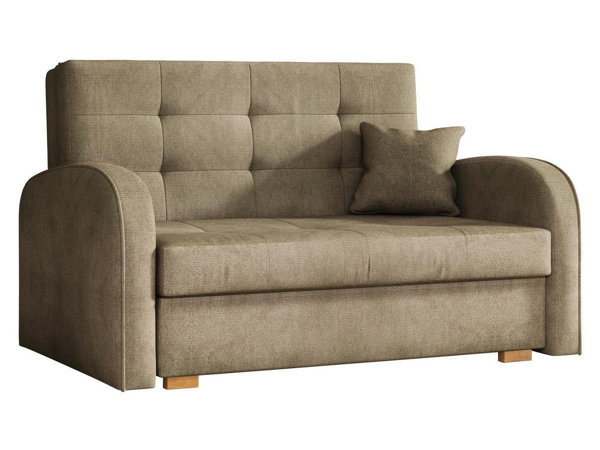 SCHLAFSOFA Viva Gold II - Beige/Braun, Holz/Textil (133/85/98cm) - MIRJAN24