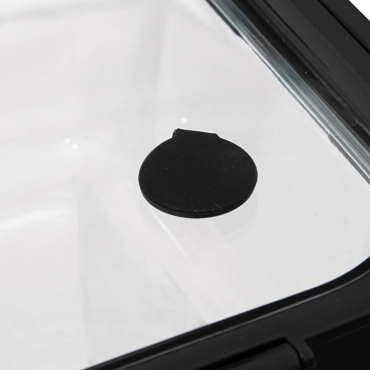 GLASBEHÄLTER Transparent - Schwarz, Glas (18.5/7.9/23.7cm)